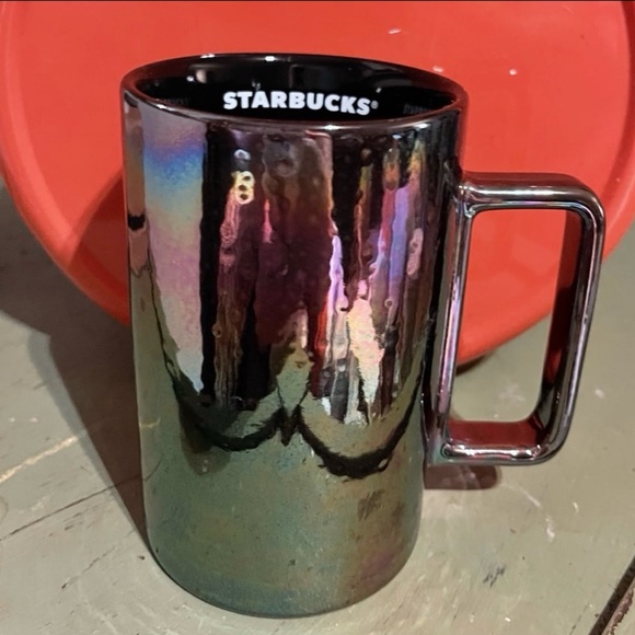 Starbucks Other - Starbucks 2021 iridescent oil slick 12 ounce Multicolor Reflective Mug